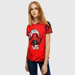 Футболка женская Counter strike смерть логотип команды стикер, цвет: 3D-принт — фото 2