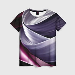 Женская футболка Абстрактные волнистые полосы