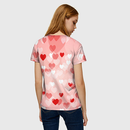 Женская футболка Огромное сердце / 3D-принт – фото 4