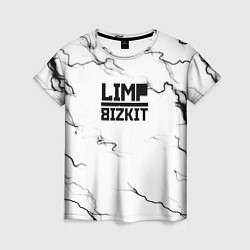 Женская футболка Limp bizkit storm black