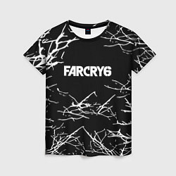 Женская футболка Farcry ночь деревья гейм