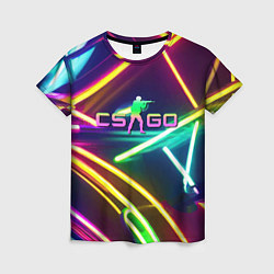 Женская футболка Counter Strike - neon glow