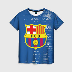 Женская футболка Футбольный клуб Барселона - логотип крупный