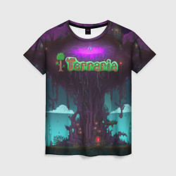 Футболка женская Terraria tree, цвет: 3D-принт