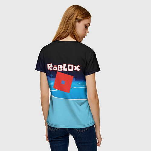 Женская футболка Мальчик Роблокс / 3D-принт – фото 4