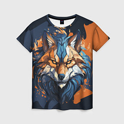 Женская футболка Мудрый волк