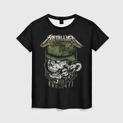 Женская футболка Metallica - skull