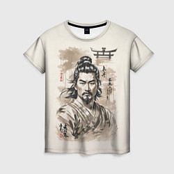 Женская футболка Vintage samurai