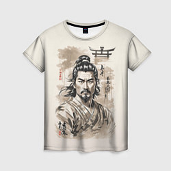 Футболка женская Vintage samurai, цвет: 3D-принт