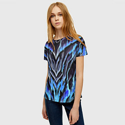 Футболка женская Камень и синяя энергия, цвет: 3D-принт — фото 2
