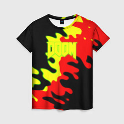 Женская футболка Doom mars abstract