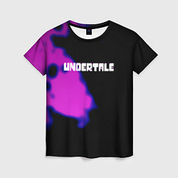 Женская футболка Undertale neon splash