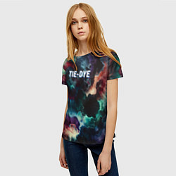 Футболка женская Tie - dye, цвет: 3D-принт — фото 2