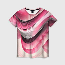 Женская футболка Волны - текстура