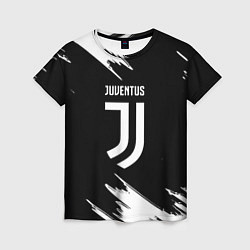 Женская футболка Juventus краски текстура