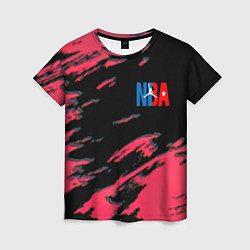 Женская футболка NBA краски текстура