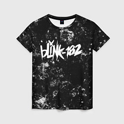 Женская футболка Blink 182 black ice