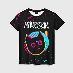 Женская футболка Maneskin - rock star cat