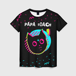 Женская футболка Papa Roach - rock star cat