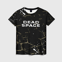 Женская футболка Dead space текстура