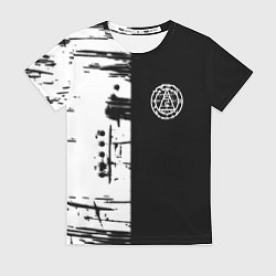 Женская футболка Silent hill краски текстура гейм