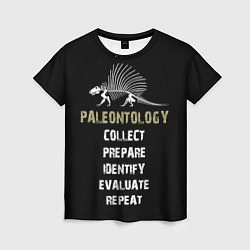 Женская футболка Paleontology dimetrodon