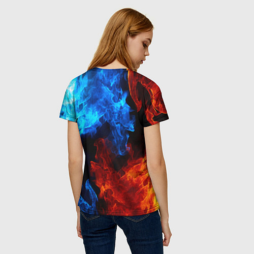 Женская футболка Silent hill огненный стиль / 3D-принт – фото 4
