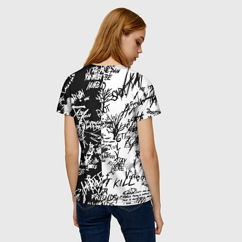 Женская футболка Ферн и иероглифы / 3D-принт – фото 4