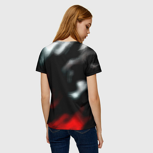 Женская футболка Linkin park flame / 3D-принт – фото 4