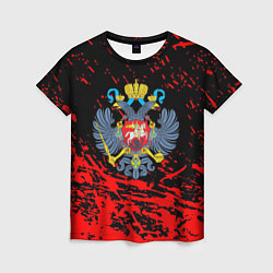 Женская футболка Имперский греб России краски