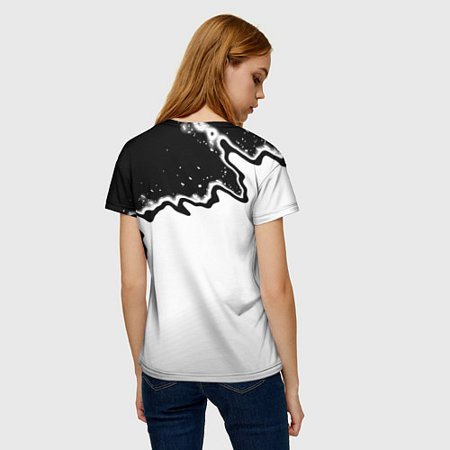 Женская футболка Roblox краски белые / 3D-принт – фото 4