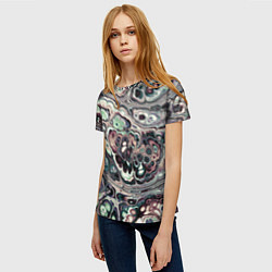 Футболка женская Абстрактный разноцветный узор, цвет: 3D-принт — фото 2