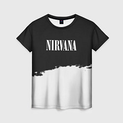 Женская футболка Nirvana текстура