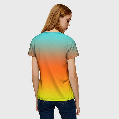 Женская футболка Сильвер Соник / 3D-принт – фото 4