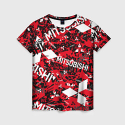 Женская футболка Mitsubishi - chaos style