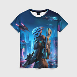 Женская футболка Mass Effect - ai art