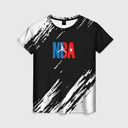 Женская футболка Basketball текстура краски nba