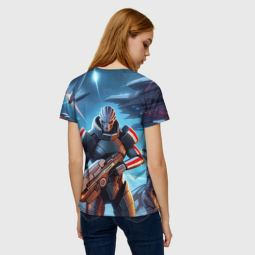Женская футболка Mass Effect - ai art / 3D-принт – фото 4