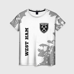 Футболка женская West Ham sport на светлом фоне вертикально, цвет: 3D-принт