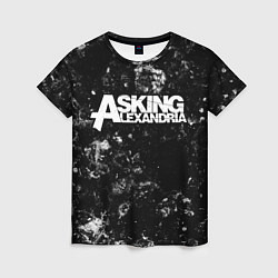 Женская футболка Asking Alexandria black ice