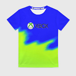 Футболка женская Xbox кислотный стиль текстура, цвет: 3D-принт