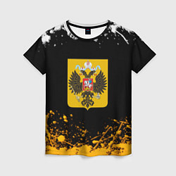 Женская футболка Имперская Россия краски абстрактные
