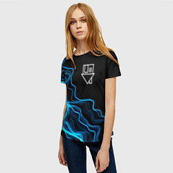 Футболка женская The Neighbourhood sound wave, цвет: 3D-принт — фото 2