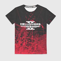 Футболка женская Helldivers 2: Red Blood, цвет: 3D-принт