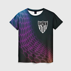 Женская футболка Sevilla футбольная сетка