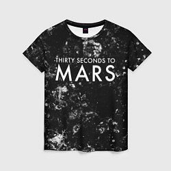 Женская футболка Thirty Seconds to Mars black ice