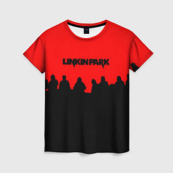 Женская футболка Linkin park rock team