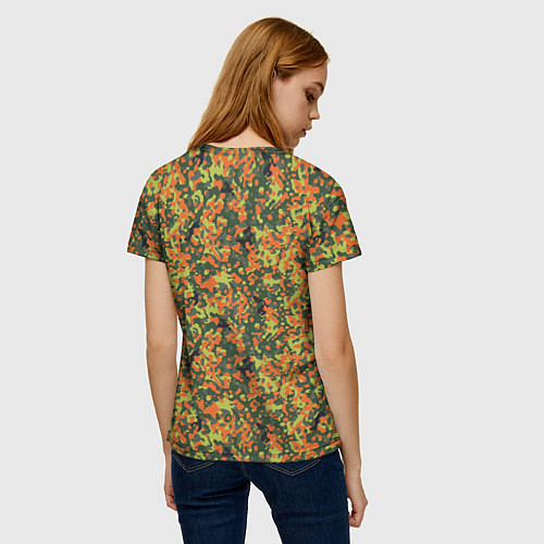 Женская футболка Современный пятнистый камуфляж / 3D-принт – фото 4