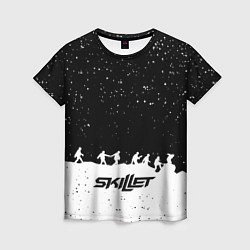 Женская футболка Skillet rock music band