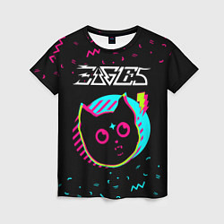Женская футболка Eagles - rock star cat